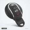 Coque de clé pliante 3/4 boutons pour BMW Mini Cooper, Clubman F54, F55, F56 - vue de face, boutons visibles