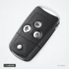 Coque de clé pliante 3/4 boutons pour Honda Civic, Accord, CR-V, HR-V - coque vue de face, lame repliée