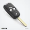 Coque de clé pliante 3/4 boutons pour Honda Civic, Accord, CR-V, HR-V - lame dépliée vue de profil incliné