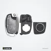 Coque de clé pliante 3/4 boutons pour Hyundai Elantra, Verna - coque démontée en trois éléments