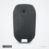 Coque de clé pliante 3 à 6 boutons pour Toyota Highlander, Sequoia, Sienna - vue de dos, surface lisse, petit bouton rond