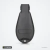 Coque de clé pliante 3 à 7 boutons pour Dodge Charger, Challenger, Chrysler 300 - dos de la coque, vue arrière lisse