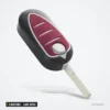 Coque de clé pliante 3 boutons pour Alfa Romeo 159, 147, Giulietta, lame SIP22 - lame dépliée, angle différent