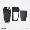 Coque de clé pliante 3 boutons pour Audi A3, A4, A6, TT, sans lame - trois pièces de la coque démontées