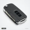Coque de clé pliante 3 boutons pour Chevrolet Captiva, Opel Antara (2006-2010) - vue de dessus, coque légèrement entrouverte