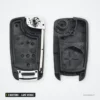 Coque de clé pliante 3 boutons pour Chevrolet Spark, lame vierge - boîtier ouvert en deux parties, mécanisme visible