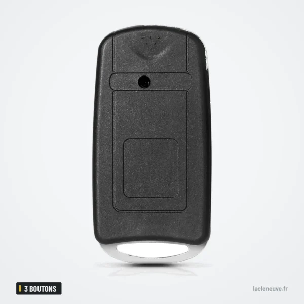 Coque de clé pliante 3 boutons pour Dodge Ram, Chrysler PT Cruiser, Caravan - dos de la coque, vue arrière