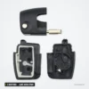 Coque de clé pliante 3 boutons pour Ford Fiesta, Focus, C-Max, lame HU101/FO21 - pièces détachées, lame et coque