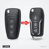 Coque de clé pliante 3 boutons pour Ford Focus 3, Mondeo, C-Max 2013 - comparaison avant et après transformation