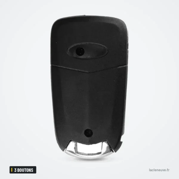 Coque de clé pliante 3 boutons pour Ford Focus, Fiesta, Mondeo, C-Max - dos de la coque, vue arrière