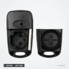 Coque de clé pliante 3 boutons pour Kia Picanto, lame vierge non taillée - coque ouverte, intérieur et dos séparés