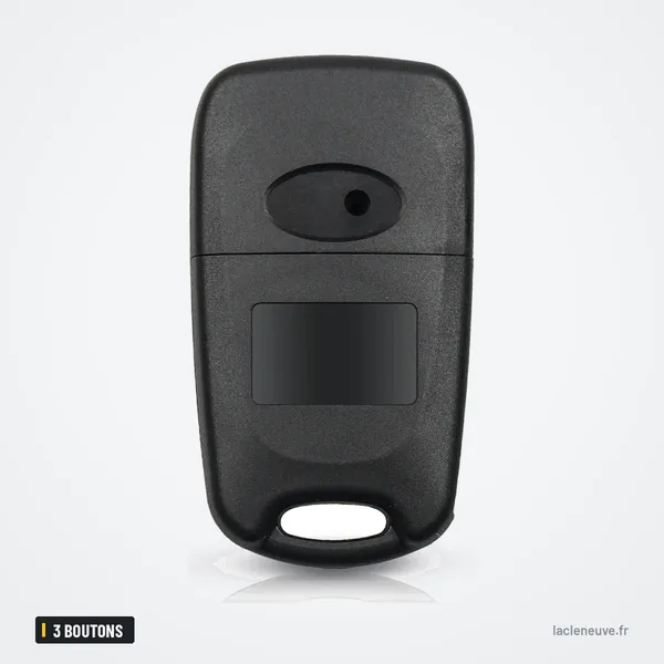 Coque de clé pliante 3 boutons pour Kia Rio, Sportage, Hyundai I30, Accent - face avant de la coque, vierge sans lame