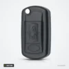 Coque de clé pliante 3 boutons pour Land Rover Range Rover, LR3, HU92/HU101 - vue de face, lame repliée, boutons visibles