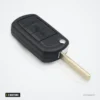 Coque de clé pliante 3 boutons pour Land Rover Range Rover, LR3, HU92/HU101 - vue de face, lame dépliée