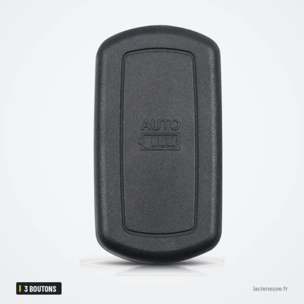 Coque de clé pliante 3 boutons pour Land Rover Range Rover, LR3, HU92/HU101 - dos de la coque, uni