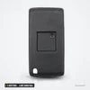 Coque de clé pliante 3 boutons pour Peugeot, Citroën, Fiat, lame HU83/VA2 - dos de la coque, sans lame