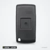Coque de clé pliante 4 boutons pour Peugeot, Citroën, lame HU83 ou VA2 - dos de la coque, surface lisse