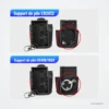Coque de clé pliante pour Audi A3, A4, A2, A8 - schéma comparatif des deux supports de pile