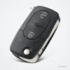 Coque de clé pliante pour Audi A3, A4, A2, A8 - lame dépliée, vue de dessus de la clé