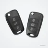 Coque de clé pliante pour Kia Rio, Sportage, Hyundai i20, i30 - faces avant et arrière comparées