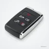 Coque de clé pliante pour Land Rover Range Rover Evoque, Jaguar XF, XK, F-Type - coque chromée vue de profil avec boutons