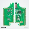 Coque de clé pliante pour Peugeot 207, 307, 407, Citroën C4, lame VA2 ou HU83 - circuit imprimé recto et verso
