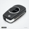 Coque de clé pliante pour Suzuki Grand Vitara, Swift, SX4, Jimny, lame HU133R - clé pliante fermée, vue de trois quarts