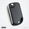 Coque de clé pliante pour Volkswagen, lame HU66 non coupée - clé pliée fermée, vue de profil
