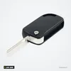 Coque de clé pliante pour Volkswagen, lame HU66 non coupée - lame dépliée, vue de face