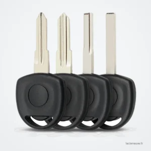 Coque de clé sans bouton pour Opel Vectra, Astra, Corsa, Chevrolet Cruze - quatre clés alignées, lame et boutons visibles