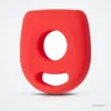 Coque de clé en silicone pour Volkswagen Golf, Passat, Seat Ibiza, Skoda Octavia - coque rouge seule, vue de face