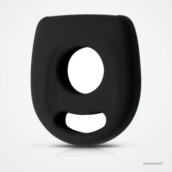 Coque de clé en silicone pour Volkswagen Golf, Passat, Seat Ibiza, Skoda Octavia - coque noire seule, vue de face