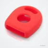 Coque de clé en silicone pour Volkswagen Golf, Passat, Seat Ibiza - coque rouge seule, vue de profil avec fente