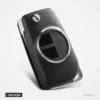 Coque de clé pour Suzuki Swift, Grand Vitara, SX4, lame HU133R ou SZ11R - clé pliée avec lame et logo rond