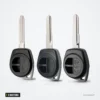 Coque de clé télécommande 2 boutons pour Suzuki Swift, Vitara, SX4, Ignis - trois coques différentes côte à côte