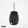 Coque de clé télécommande 3 boutons pour Renault Clio, Kangoo, Trafic - vue de face, lame avec encoche