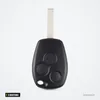 Coque de clé télécommande 3 boutons pour Renault Clio, Kangoo, Trafic - vue de face, tête sans lame