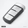 Coque de clé télécommande 3 boutons pour Volkswagen Passat B5, B6, B7, CC - vue de face, trois boutons rectangulaires