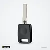 Coque de clé télécommande pour Audi A3, A4, A6, A8, lame HU66 - vue de profil, lame orientée vers le haut