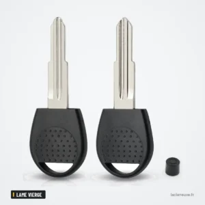 Coque de clé transpondeur pour Chevrolet Aveo, Spark, Epica, Lova, lame vierge - deux lames de clé côte à côte