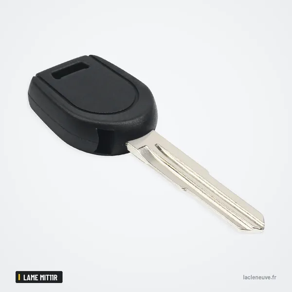 Coque de clé transpondeur pour Mitsubishi Eclipse, Galant, lame MIT11R - tête de clé légèrement de profil, lame fine