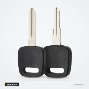 Coque de clé à transpondeur pour Nissan A32, A33, X-Trail, lame NSN14 ou NSN11 - deux clés identiques côte à côte