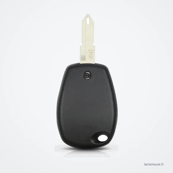 Coque de clé transpondeur pour Renault Clio, Twingo, Dacia Logan, Duster - lame dépliée, vue de profil