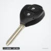 Coque de clé vierge 2 à 4 boutons pour Toyota Corolla, Camry, RAV4, lame TOY43 - clé à tête, deux boutons visibles