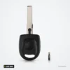 Coque de clé pour Volkswagen Passat B5, Golf, Polo, Seat, Skoda, lame HU66 - lame de clé avec puce électronique à côté