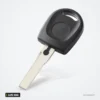 Coque de clé pour Volkswagen Passat B5, Golf, Polo, Seat, Skoda, lame HU66 - tête de clé avec lame, vue de face
