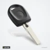 Coque de clé pour Volkswagen Passat B5, Golf, Polo, Seat, Skoda, lame HU66 - tête de clé avec lame, vue de trois quarts