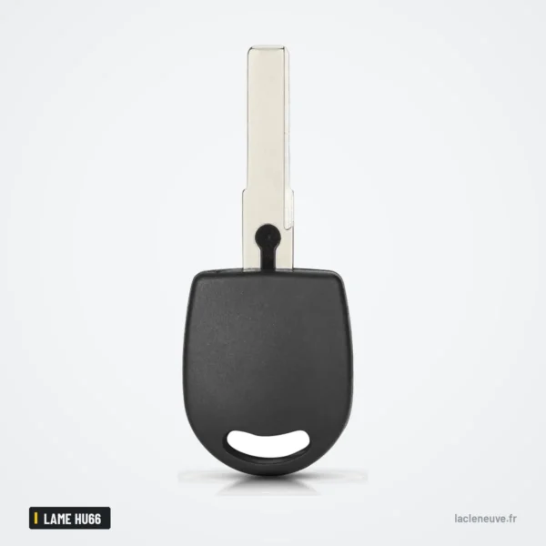 Coque de clé pour Volkswagen Passat B5, Golf, Polo, Seat, Skoda, lame HU66 - dos de la tête de clé