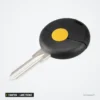 Coque de télécommande 1 bouton pour Smart, Mercedes-Benz W210, lame vierge - tête seule avec bouton jaune, sans lame