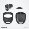 Coque de télécommande 2/3 boutons pour Mitsubishi Lancer, Grandis, Outlander - coque démontée en trois parties